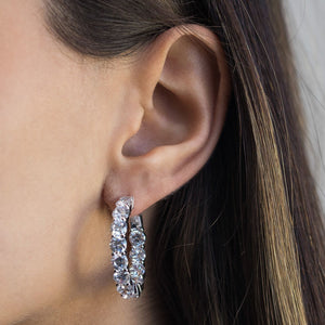  Eternity Hoop Earring - Adina Eden's Jewels