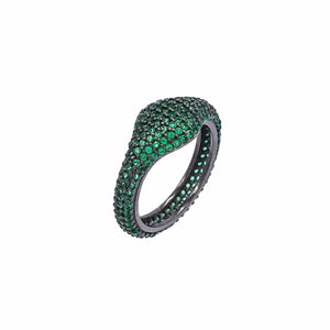 Emerald Green CZ Pinky Ring - Adina Eden's Jewels