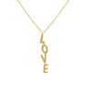 14K Gold Dancing Love Necklace 14K - Adina Eden's Jewels
