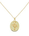 Gold Rose Tag Necklace - Adina Eden's Jewels