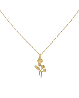 Gold Rose Necklace - Adina Eden's Jewels