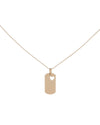 14K Gold Heart Dog Tag Necklace 14K - Adina Eden's Jewels