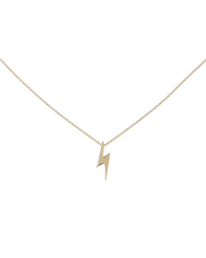 14K Gold Lightning Necklace 14K - Adina Eden's Jewels