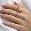  Rainbow Bezel Ring - Adina Eden's Jewels