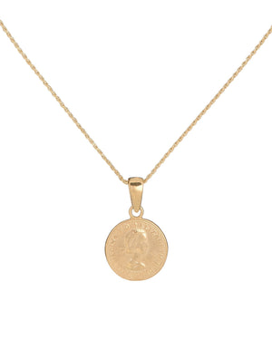 Gold Canadian Coin Necklace - Adina Eden's Jewels