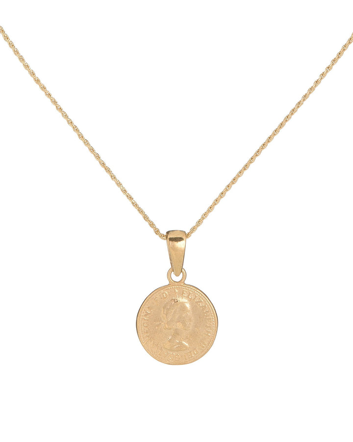 Gold Canadian Coin Necklace - Adina Eden's Jewels