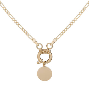 Gold Figaro Coin Necklace - Adina Eden's Jewels