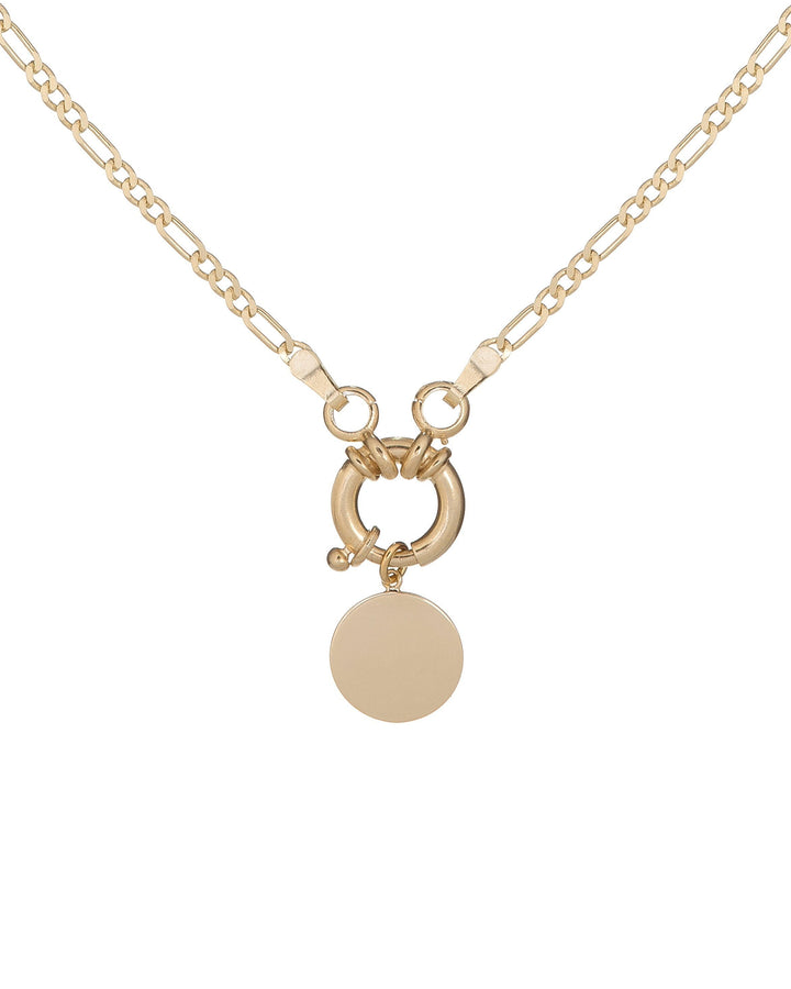Gold Figaro Coin Necklace - Adina Eden's Jewels