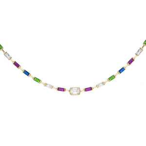 Multi-Color Stone Choker - Adina Eden's Jewels