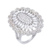 Silver / 6 Medallion Flower Ring - Adina Eden's Jewels