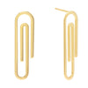 Gold Clip Stud Earring - Adina Eden's Jewels