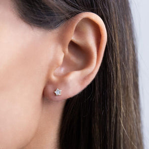  Mother of Pearl Star Mini Stud Earring 14K - Adina Eden's Jewels