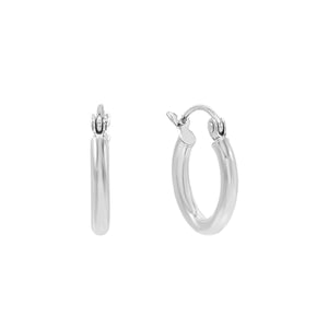 Thin Hoop Earring 14K - Adina Eden's Jewels