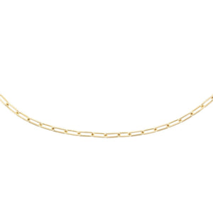 14K Gold / 16" Medium Paperclip Chain Necklace 14K - Adina Eden's Jewels