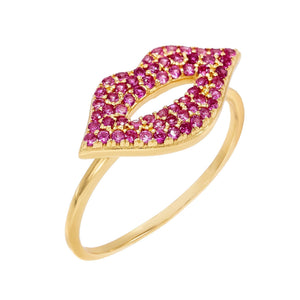 Magenta / 7 Lips Ring - Adina Eden's Jewels