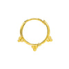 14K Gold / Single Beaded Cluster Cartilage Earring 14K - Adina Eden's Jewels
