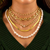 Thick Herringbone Necklace - Adina Eden's Jewels