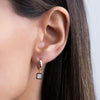  Mother of Pearl Square Huggie Earring 14K - Adina Eden's Jewels