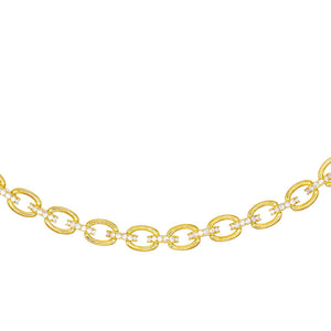 Gold Pavé Link Choker - Adina Eden's Jewels