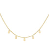 14K Gold / Engraved Engraved Tag Chain Necklace 14K - Adina Eden's Jewels