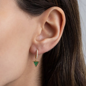  Triangle Huggie Earring - Adina Eden's Jewels