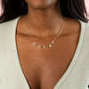  Pavé Block Name x Emerald Necklace - Adina Eden's Jewels