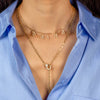  Pavé Gothic Dangling Name Paperclip Necklace - Adina Eden's Jewels
