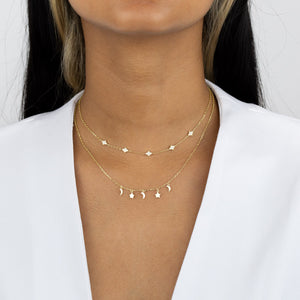  Two In One Charm Necklace/Choker - Adina Eden's Jewels
