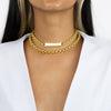  Hollow Rounded Rolo Chain Choker - Adina Eden's Jewels