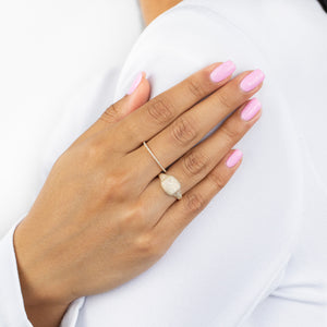  Thin Diamond Eternity Band 14K - Adina Eden's Jewels