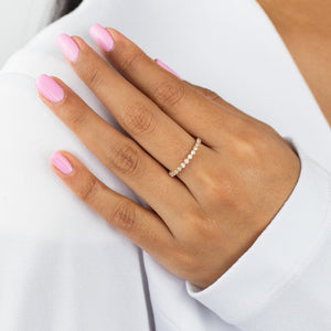  Diamond Thin Eternity Band 14K - Adina Eden's Jewels