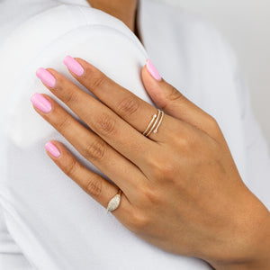  Diamond Solitaire Wrap Ring 14K - Adina Eden's Jewels