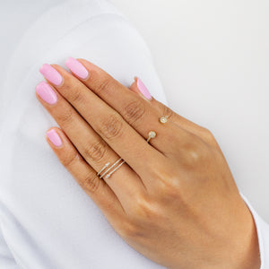  Diamond Teardrop Wrap Ring 14K - Adina Eden's Jewels