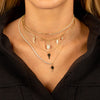  Chain x Tennis Key Necklace - Adina Eden's Jewels