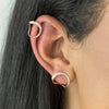  Pavé Open Circle Stud Earring - Adina Eden's Jewels