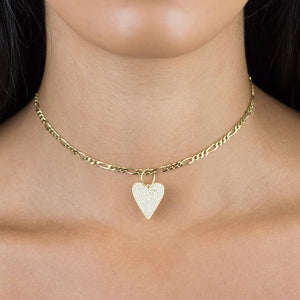  Pavé Heart Charm - Adina Eden's Jewels