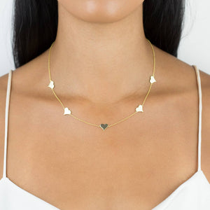  Multi Heart Necklace - Adina Eden's Jewels