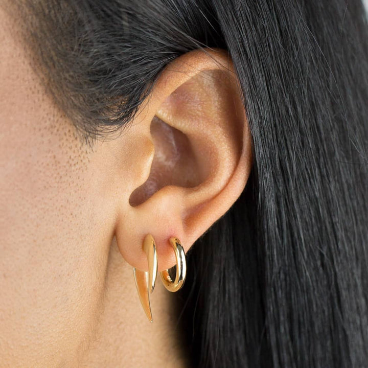  Solid Double Spike Stud Earring - Adina Eden's Jewels