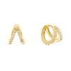 Gold Geometric Huggie Earring - Adina Eden's Jewels
