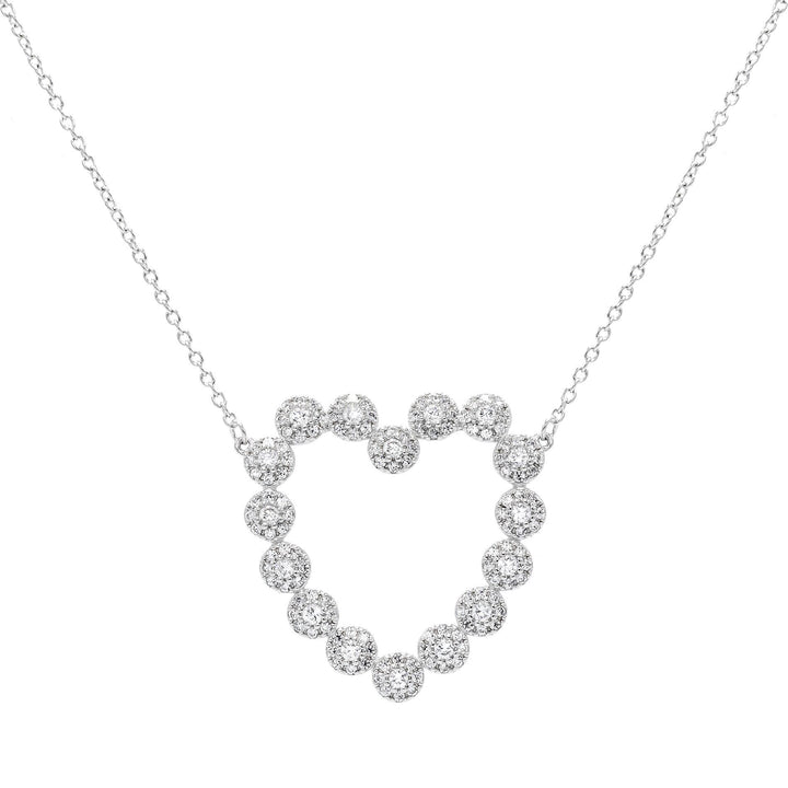  Heart Stone Necklace - Adina Eden's Jewels