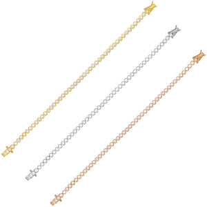 Combo Bezel Tennis Bracelet Combo Set - Adina Eden's Jewels