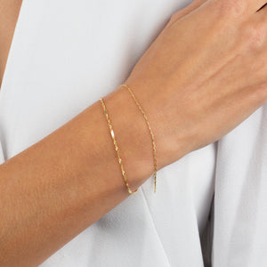 XS Link Chain Bracelet 14K - Adina Eden's Jewels
