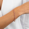  Diamond X Ruby Tennis Bracelet 14K - Adina Eden's Jewels