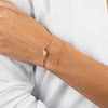  Wire Diamond Cut Link Bracelet 14K - Adina Eden's Jewels