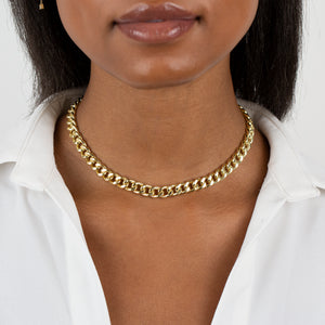  Medium Miami Curb Link Necklace - Adina Eden's Jewels