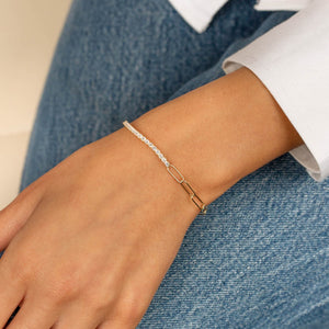  Tennis X Link Bracelet - Adina Eden's Jewels