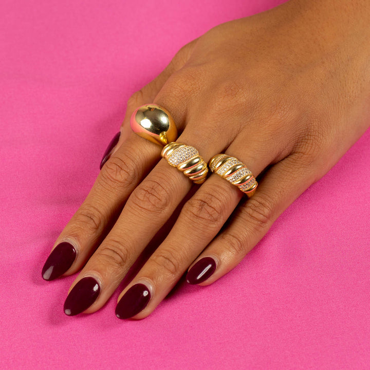  Chunky Dome Ring - Adina Eden's Jewels