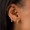 Mini Mariner Link Huggie Earring - Adina Eden's Jewels