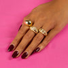  CZ Braided Ring - Adina Eden's Jewels