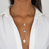  CZ Starburst Locket Necklace - Adina Eden's Jewels